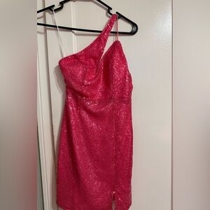 Hello Molly Pink Sequin Dress